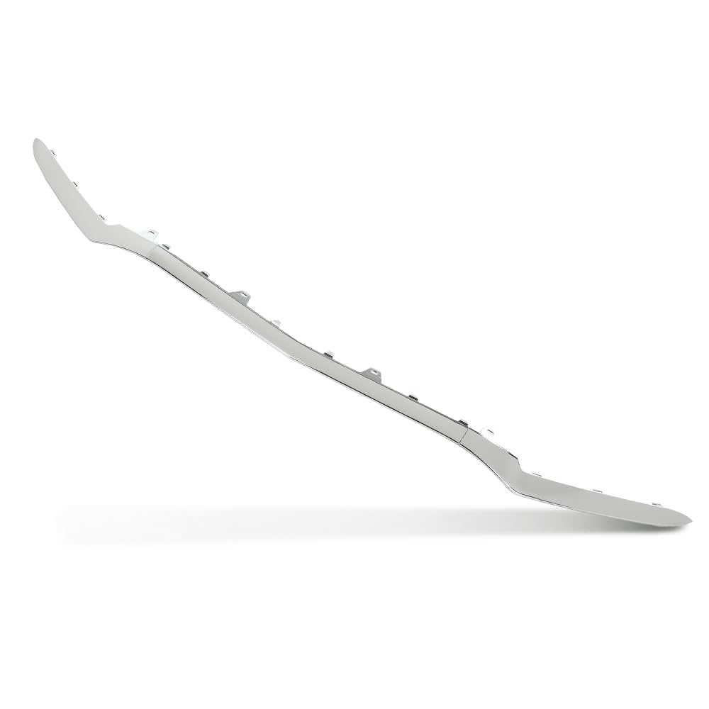 PIT66 Chrome 3PCS Front Bumper Trim Molding Compatible with Benz E-Class W212 E200 E250 E300 E350 E400 E500 E550 E63 2014-2016, Only Fit Sedan 2128852774, 2128852674, 2128852874