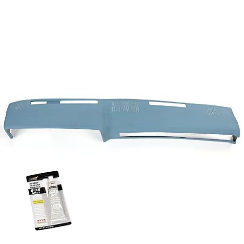 PIT66 Dash Bezel Fit 1981-1987 Chevy GMC Pickup/1981-1991 SUV Light Blue