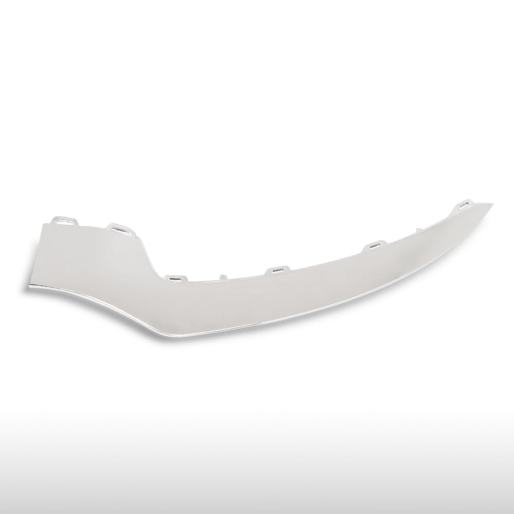 PIT66 Front Left Side Bumper L:ower Trim Molding 1 Pc, MB1046131 Silver