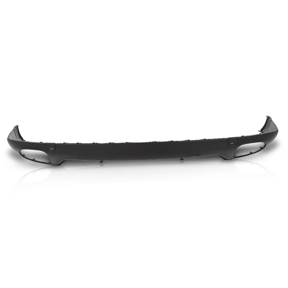 PIT66 Rear Bumper Lower Valance Spoiler Compatible with Porsche Cayenne Turbo/GTS/S Sport Utility 4-Door 4.8L 2008-2010 95550552112G2X, 955-505-521-12-G2X, 95550552110G2X,95550552111G2X Black