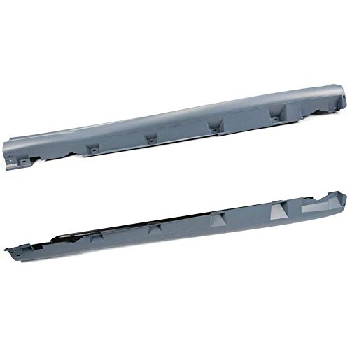 2Pack Left+Right Side Exterior Rocker Panel Molding Trim Compatible for Ford Focus 2012-2017 Primed Black Replaces CP9Z5810176A CP9Z5810177B (Passenger & Driver Side)