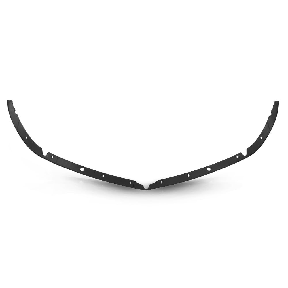 PIT66 Front Bumper Grille Molding Strip 2PCS Compatible with Chevy Malibu 2016-2021 23478391, 23478390, GM1046122, GM1047122 Black