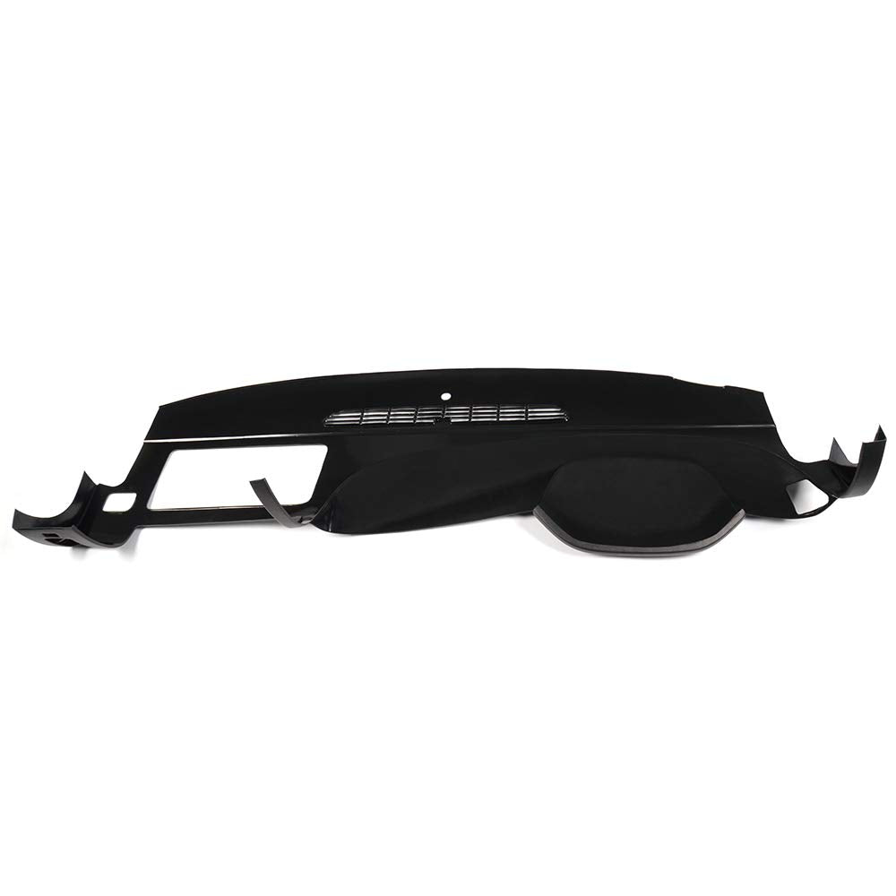 PIT66 TPE Dash Cover Compatible with 2007-2013 Chevy Silverado LS LT WT/GMC Sierra SL SLE WT Dashboard Cover Black