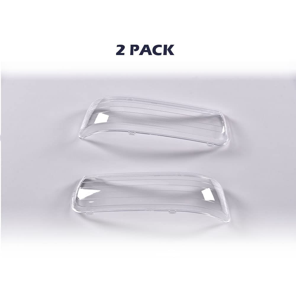 PIT66 Headlight Lens Cover Compatible with Chevy Silverado 1500 2500 1999-2002/Fit Chevy Silverado 1500 HD 2500 HD 3500 2001-2002/Fit Chevy Suburban 1500 2500 Tahoe 2000-2006