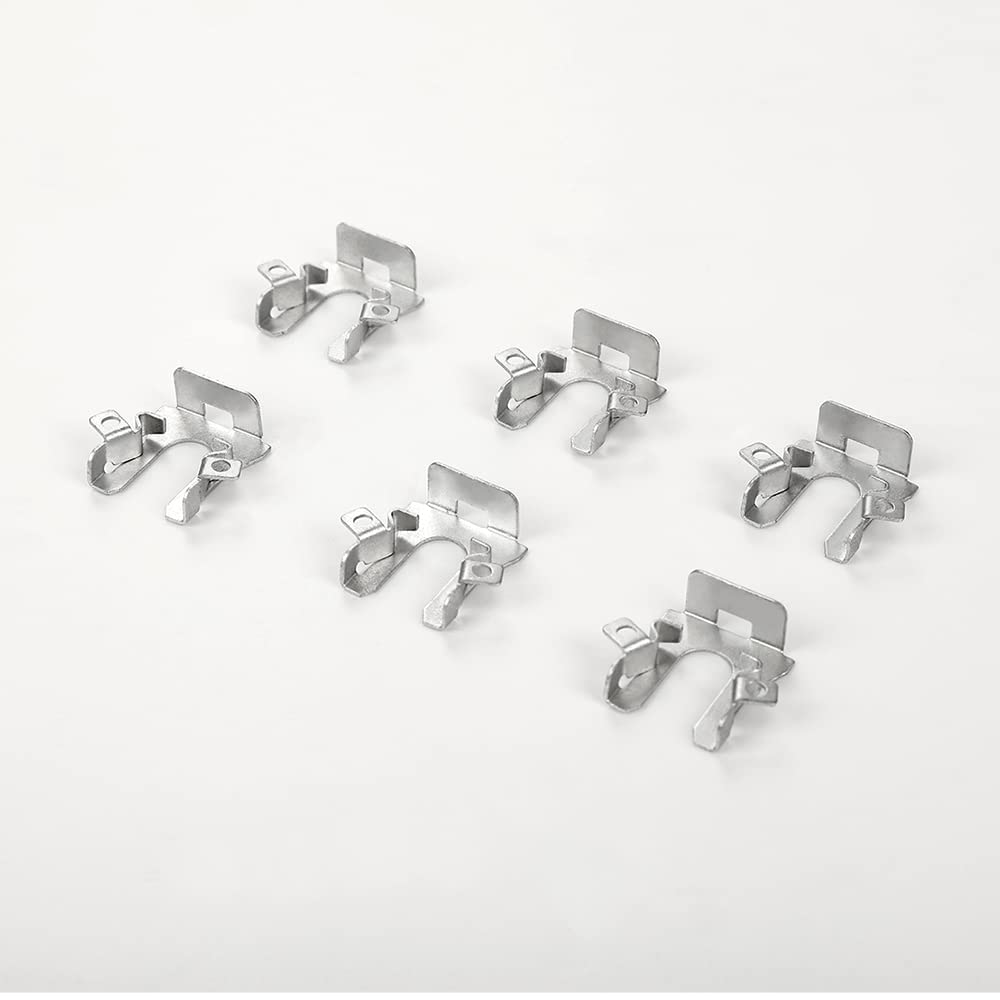 PIT66 Headlight Retaining Clip, Compatible with 1991-1998 Ford/1992-1998 Mercury/1993-1996 Lincoln 6PCS silver