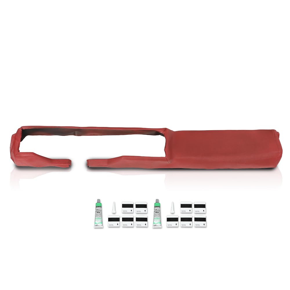 PIT66 Front Upper Dash Cover Bezel TPE Red Fit Chevy Camaro 1979-1981