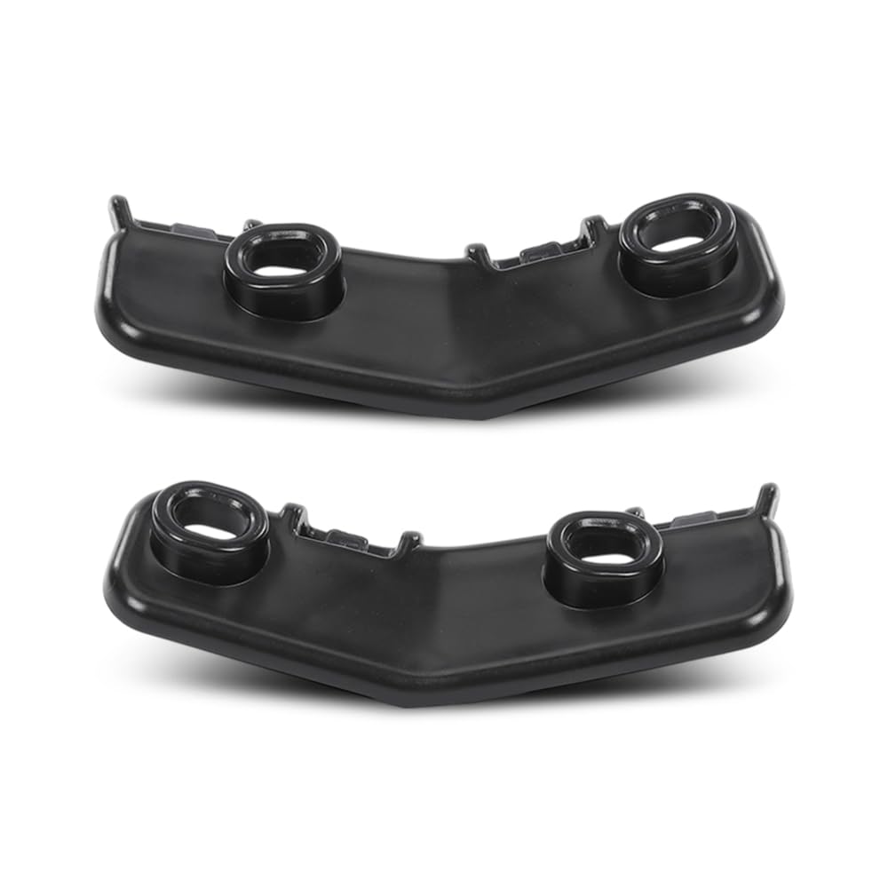 PIT66 Front Bumper Bracket Retainer Black Pair Fit BMW X1 2016-2022