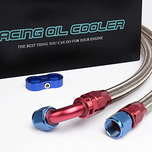 PIT66 10 Row AN10 Engine Oil Cooler Relocation Kit Filter Adapter