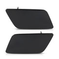 PIT66 Front Headlight Washer Cover Left and Right Side Pair Compatible with Audi Q3 2015-2018 8U0955276E, 8U0955275E Black PC