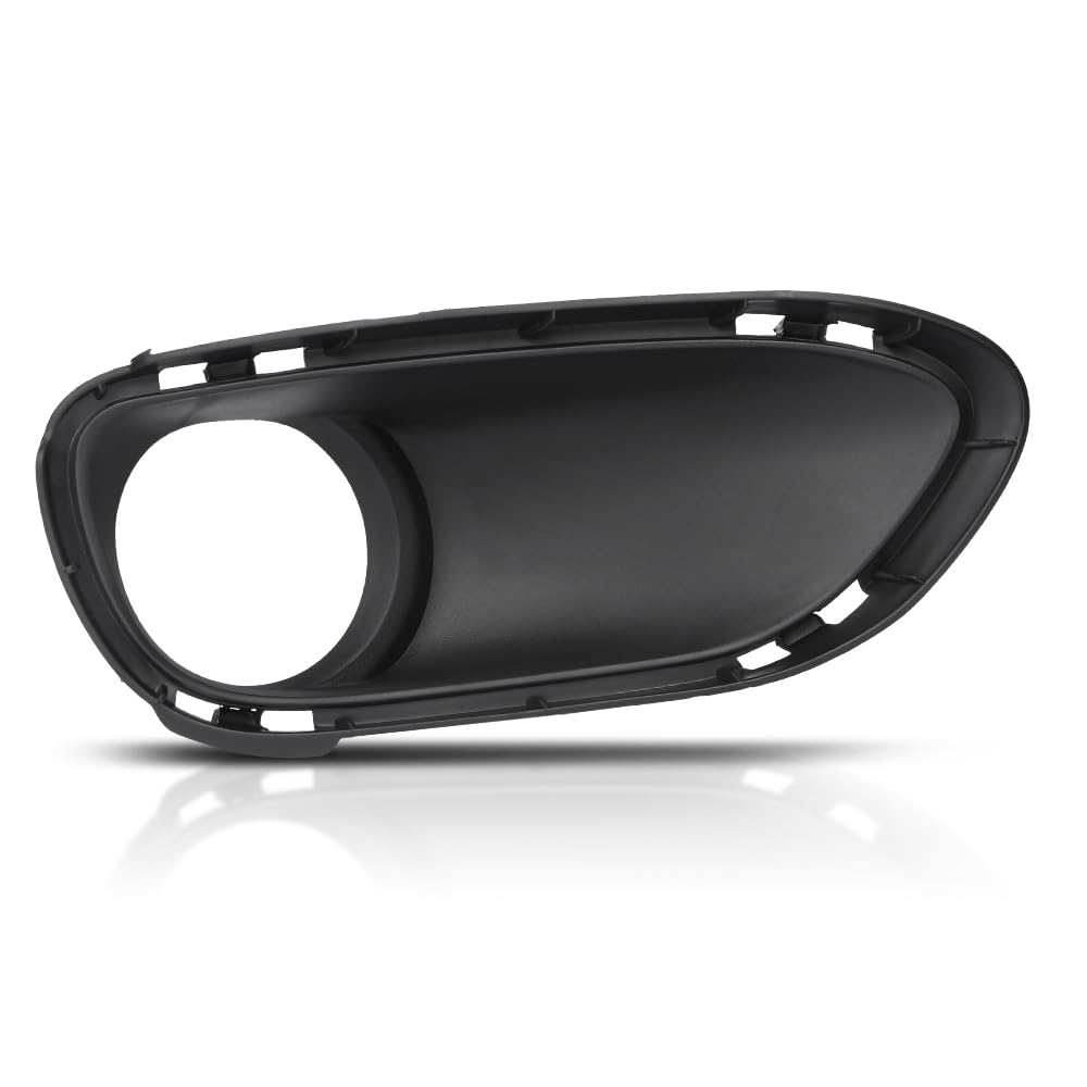 PIT66 Front Right Fog Light Trim Driving Lamp Passenger Side Compatible with Porsche Cayenne Turbo 2011-2014 Fit Porsche Cayenne Turbo S 2013-2014 95850509400, PO1039105 Black
