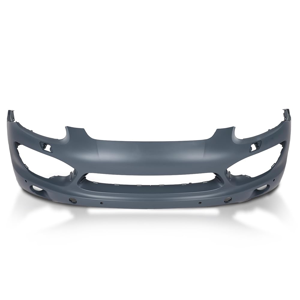 PIT66 Front Bumper Cover with Holes Fit Porsche Cayenne 2011-2013 2014 Gray