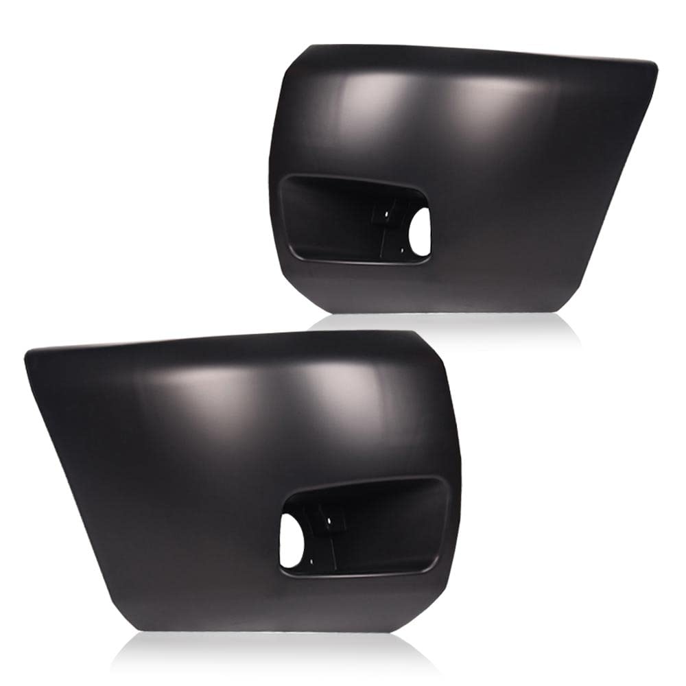 PIT66 Front Bumper Ends w/Fog Light Hole Fit 2007-2013 Chevy Silverado 1500