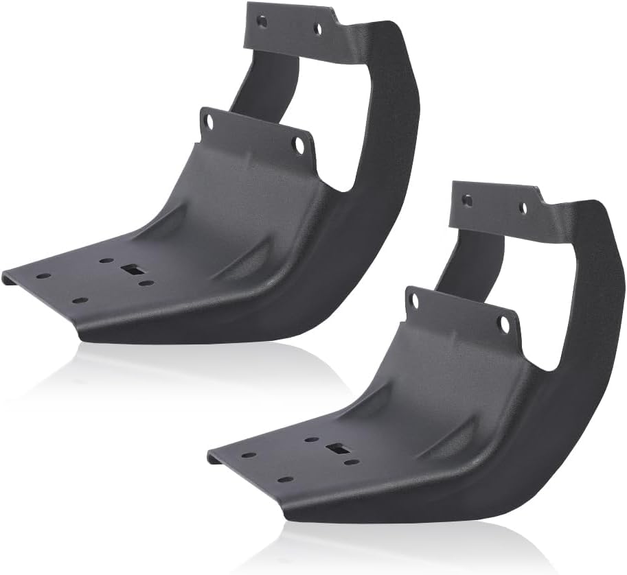PIT66 Driver & Passenger Side Running Board Brackets, Black