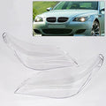 PIT66 Headlight Headlamp Clear Lens Cover Compatible with BMW 5 E60 E61 525i 530i 545i 550i 2Pcs