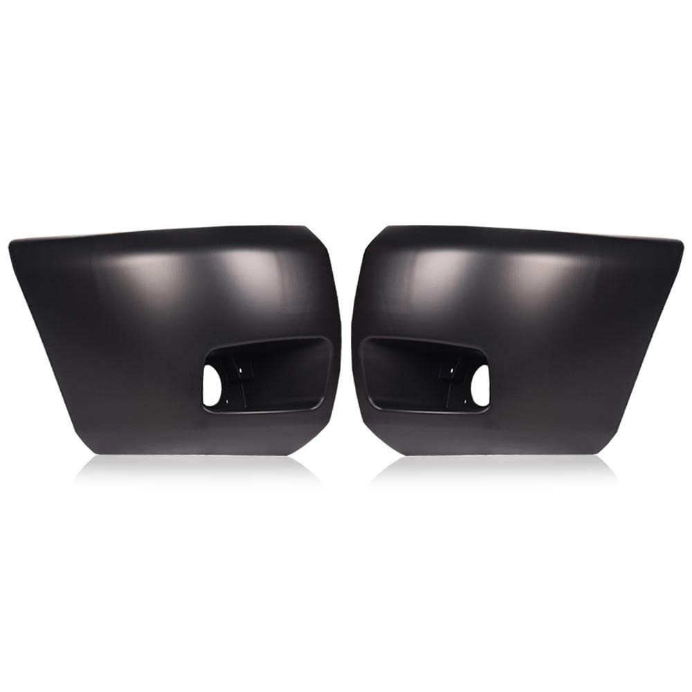 PIT66 Front Bumper Ends w/Fog Light Hole Fit 2007-2013 Chevy Silverado 1500