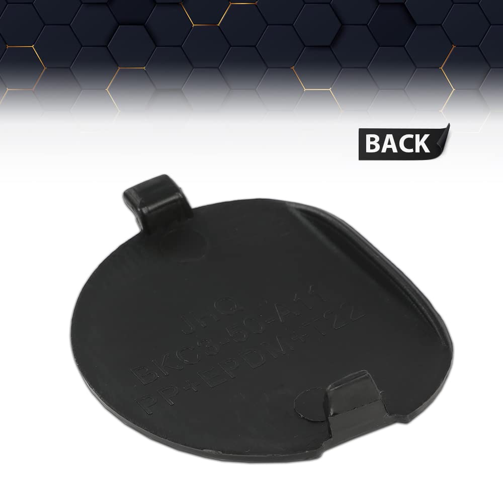 PIT66 Front Bumper Bracket Tow Hook Cover Compatible with 2014-2016 Mazda 3