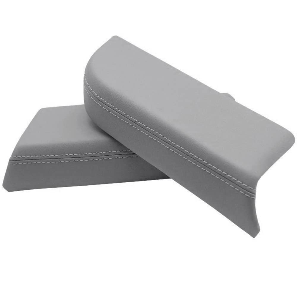 PIT66 Front Door Panels Armrest Covers Fit 2009-2015 Honda Pilot Gray