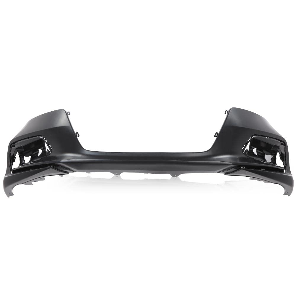 PIT66 Primed Front Bumper Cover W/o Sensor Holes Compatible with Honda Accord Sedan 2018 2019 2020 Replacement #04711TVAA00ZZ HO1000314