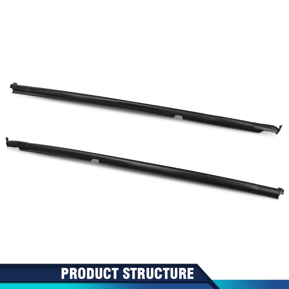 PIT66 Weatherstrip Seals Door Glass Window Compatible with Miata MX-5 1990-2005 NA0158810F, NA0159810F LH&RH