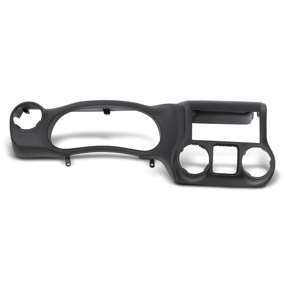 PIT66 Black Instrument Cluster Dash Bezel Fits Jeep Wrangler 2011‑2014