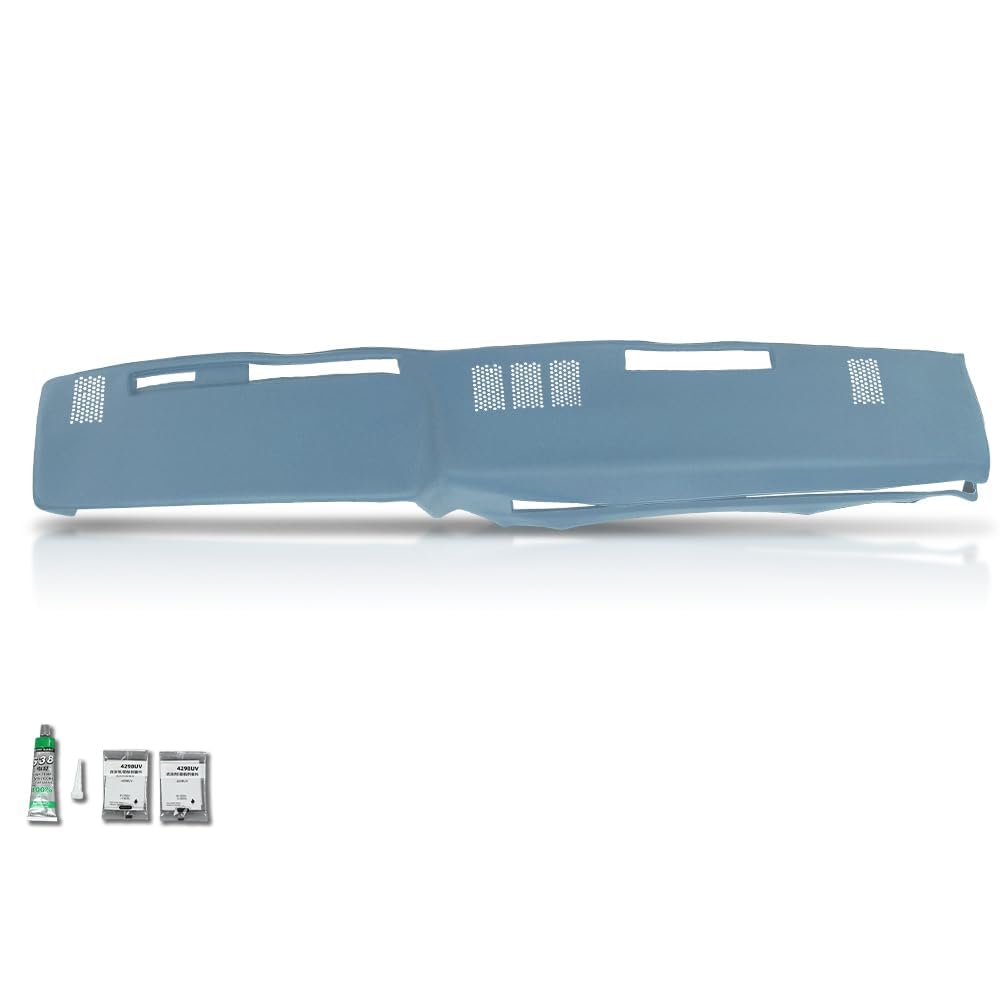 PIT66 Light Blue TPE Dash Cover Fit Chevy GMC Full‑Size Pickup 1981‑1987