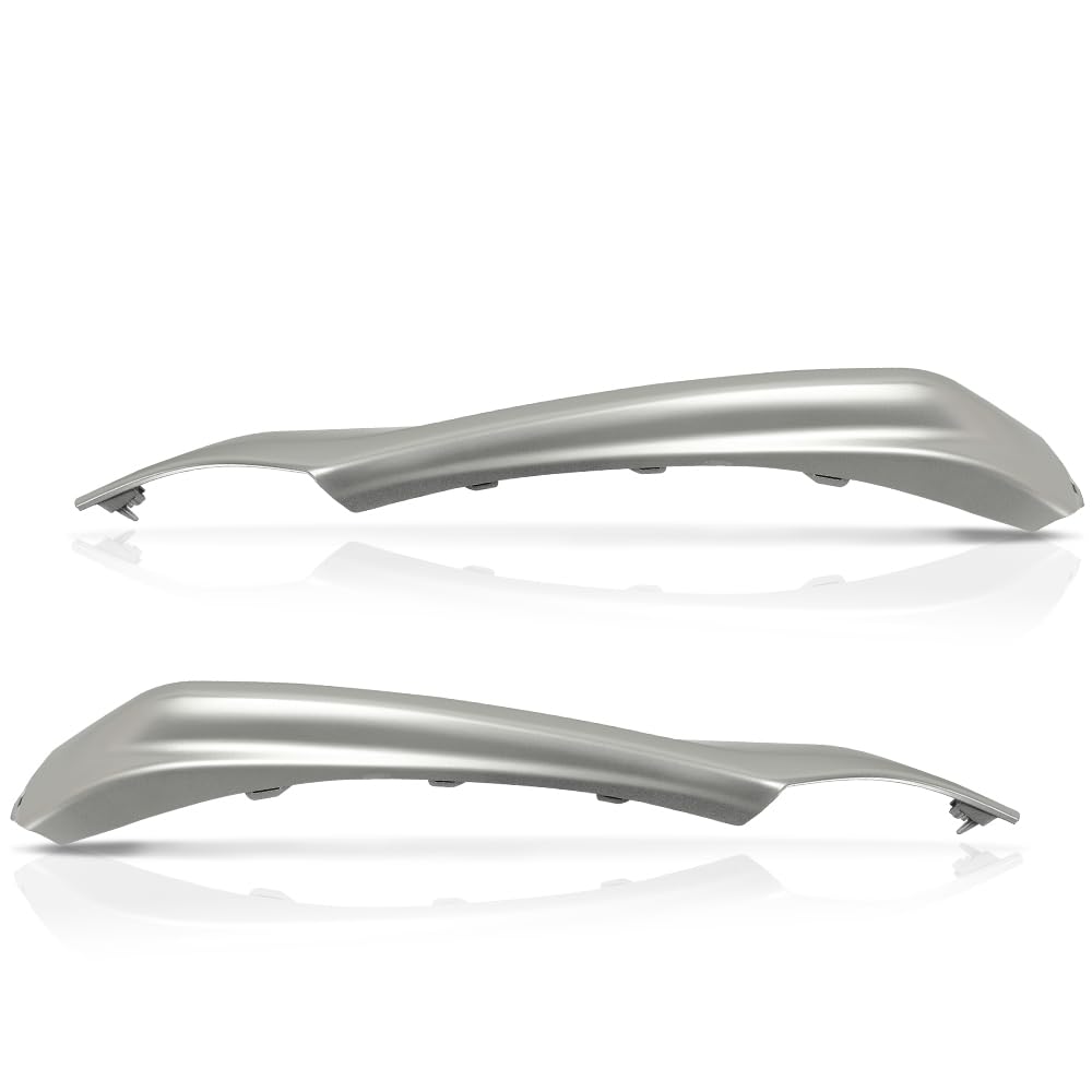 PIT66 Front Bumper Side Lower Molding Trim Set Driver and Passenger Side Compatible with Toyota Camry XSE SE 2021-2023 5312406260 5312306190 TO1046115 TO1047115 Silver