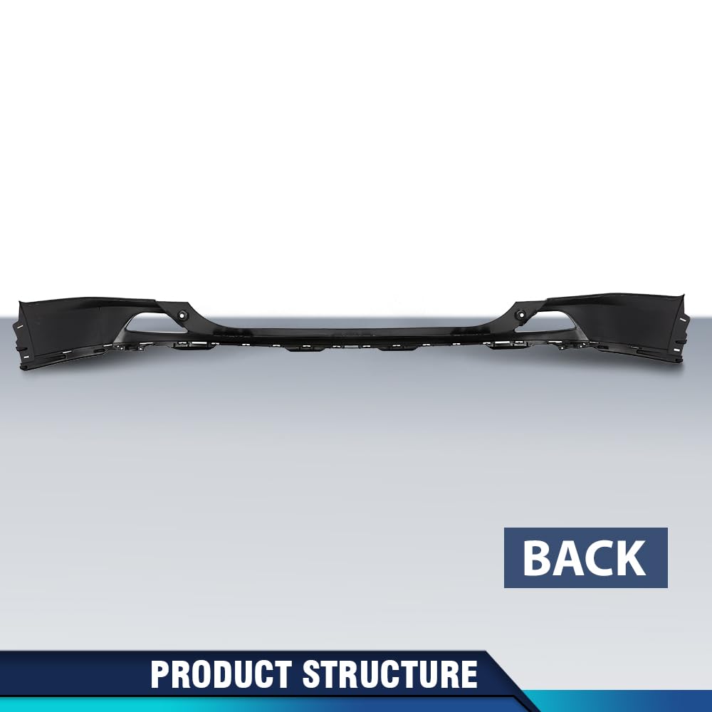 PIT66 Rear Bumper Cover Compatible with Toyota RAV4 2016-2018 Black Primed