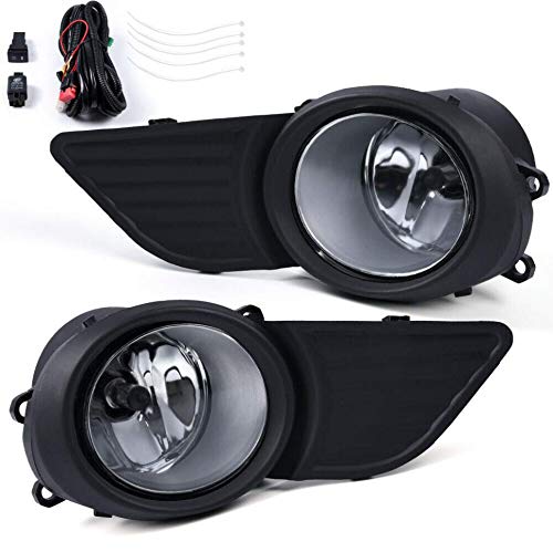Fog Lights, Compatible with 11-17 Toyota Sienna (Does not Compatible with SE Models) Bumper Fog Light Driving Lamp Assembly Driver & Passenger Side Left/Right