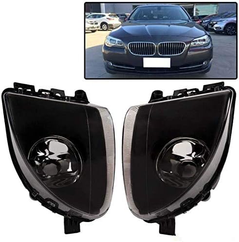 PIT66 Front Bumper Fog Light Compatible With 2011-2013 BMW 5-Series F10 F18 Driver Passenger Side Fog Light Lamps Accessories, neblineros para autos delantero, faros antiniebla