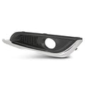 PIT66 Front Left Driver Side Bumper Grille Fog Light Bezel Lamp Trim Compatible with Buick Regal 2014 2015 2016 2017 23142357, GM1038275 Black & Chrome