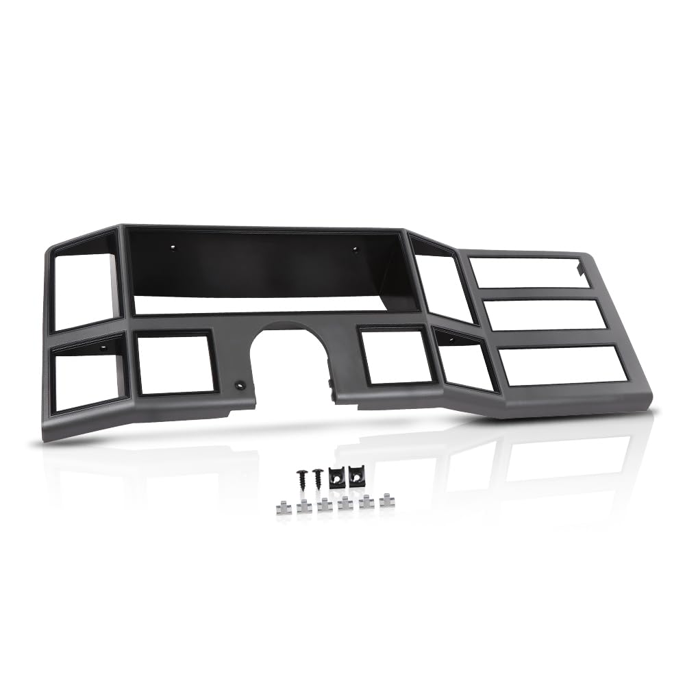 PIT66 Dash Bezel Radio Surround Trim Fit Cherokee XJ 1984-1996 Gray Silver
