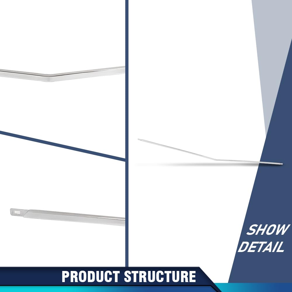 PIT66 Front Bumper Molding Trim, MB1044106 Sliver