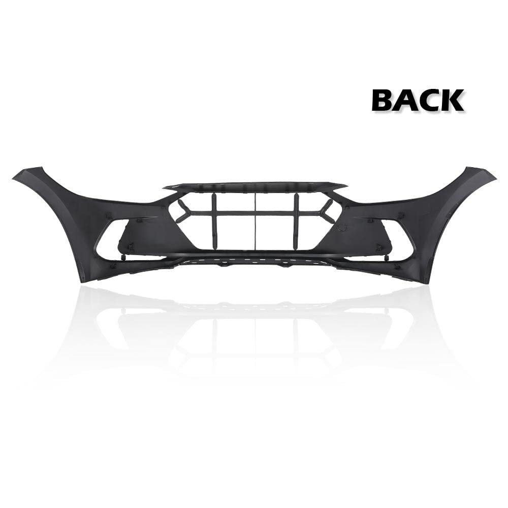 PIT66 Primered Front Bumper Cover, Fit Hyun.dai Elantra Sedan 2017-2018