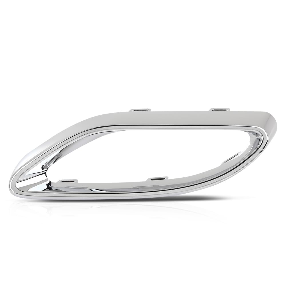PIT66 Rear Bumper Cover Exhaust Pipe Hole Trim Left Driver Side Fit Benz E400 A220 E450 E350 E53 AMG 4Matic Base 2018-2023,Fit A-Class w/AMG Package,Fit E-Class w/AMG Package 2058852221, MB1138107
