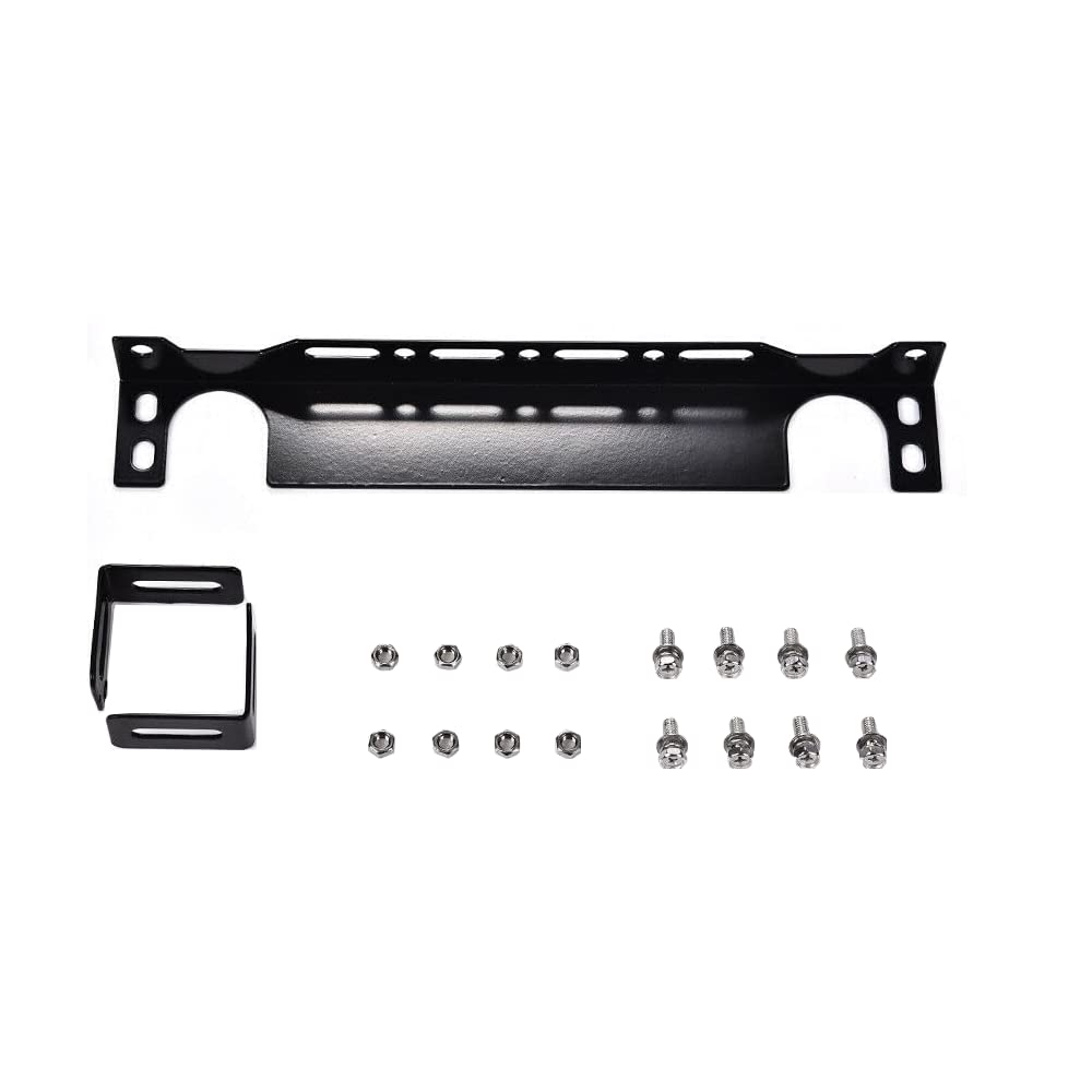 PIT66 340MM Aluminum Mounting Bracket Engine Oil Cooler Radiator Adapter Kit Compatible with Japanese Model（Universal Short-Style，Oil Cooler Not Include ）