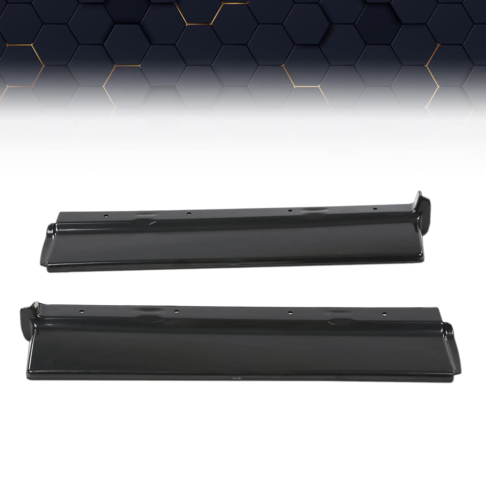 PIT66 Front Bumper Fillers Set Compatible With 1979-1985 Cadillac Eldorado Black Painted Bumper Fillers 4pcs