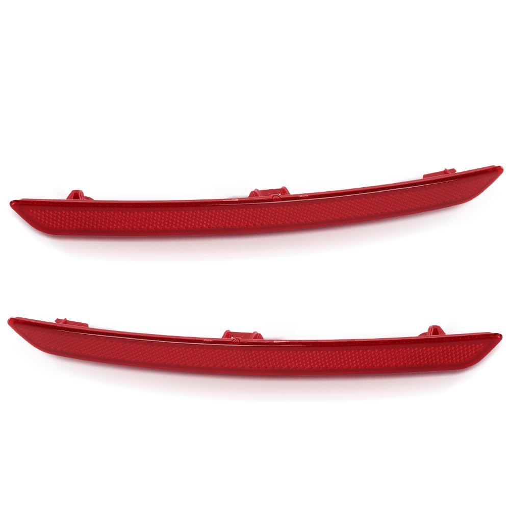 PIT66 Rear Bumper Reflector Left and Right Side Compatible with BMW 428i 430i 435i 440i Gran Coupe 2014-2020 with M Package BM1184107, BM1185107, 63147847233, 63147847234 Red Lens