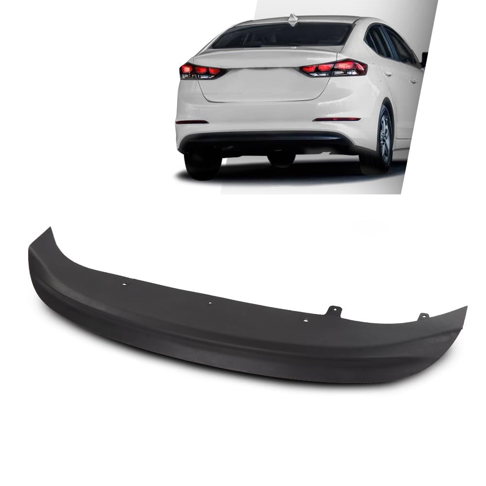 PIT66 Rear Lower Bumper Valance Compatible with Hyundai Elantra 2017-2018 HY1195118, 86612F2000