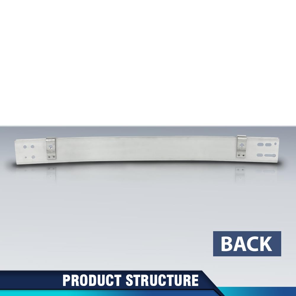 PIT66 Front Bumper Reinforcement Face Bar, TO1006221 Silver