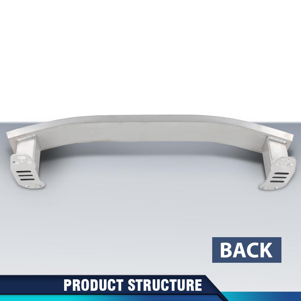 PIT66 Front Bumper Reinforcement Impact Absorber Compatible with Fiat 500X Pop Lounge Easy 2016, Fit Jeep Renegade Limited Latitude Sport 2015-2018 68247223AA, CH1006236 Silver