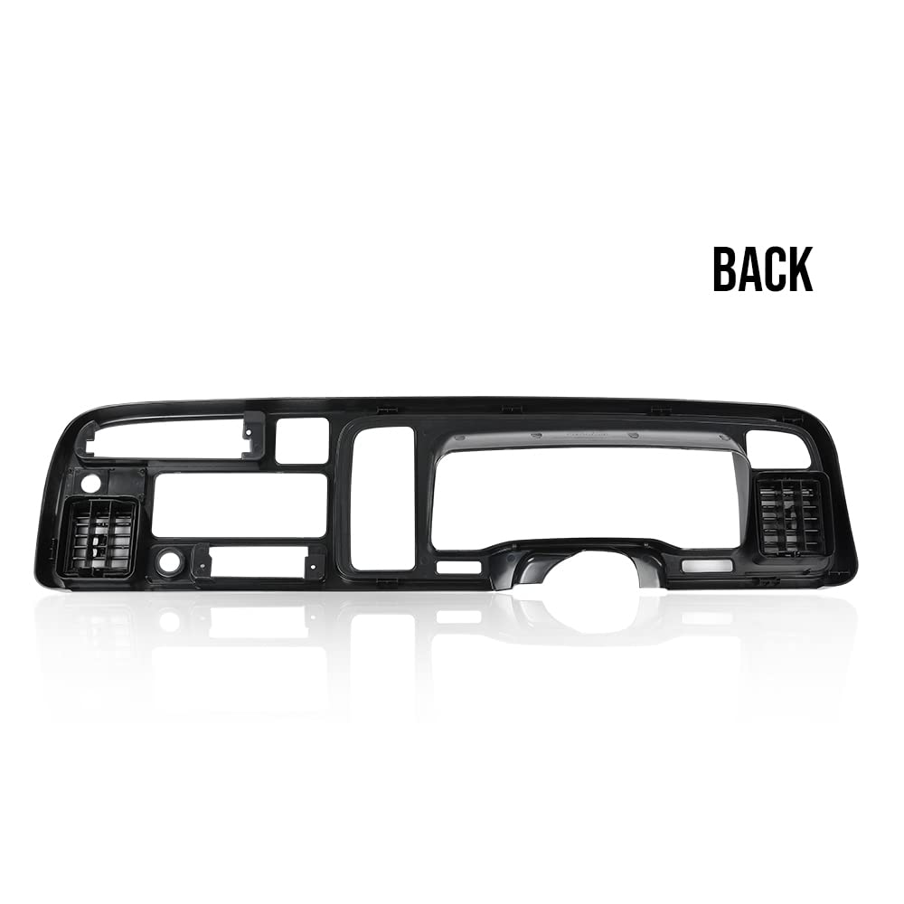 PIT66 Radio Dash Bezel Trim Panel Fit Dodge Ram 1994-1997 Black