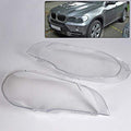 PIT66 2PCS Clear Headlight Headlamp Lens Cover Compatible with 07-12 BMW X5 E70