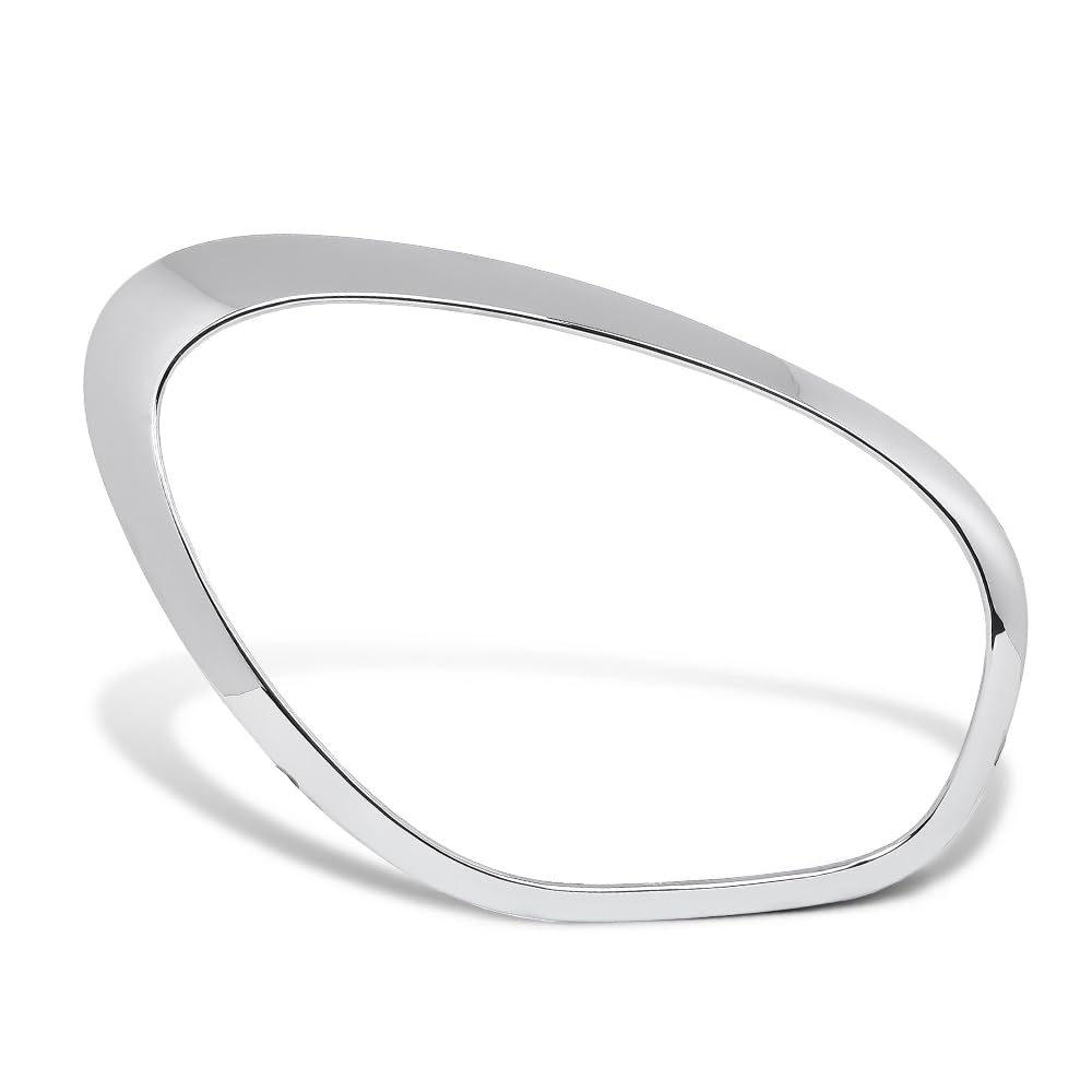 PIT66 Headlight Bezels Passenger Side Right Compatible with Mini Cooper Countryman 2011-2016 Fit Cooper Paceman 2013-2016 Silver