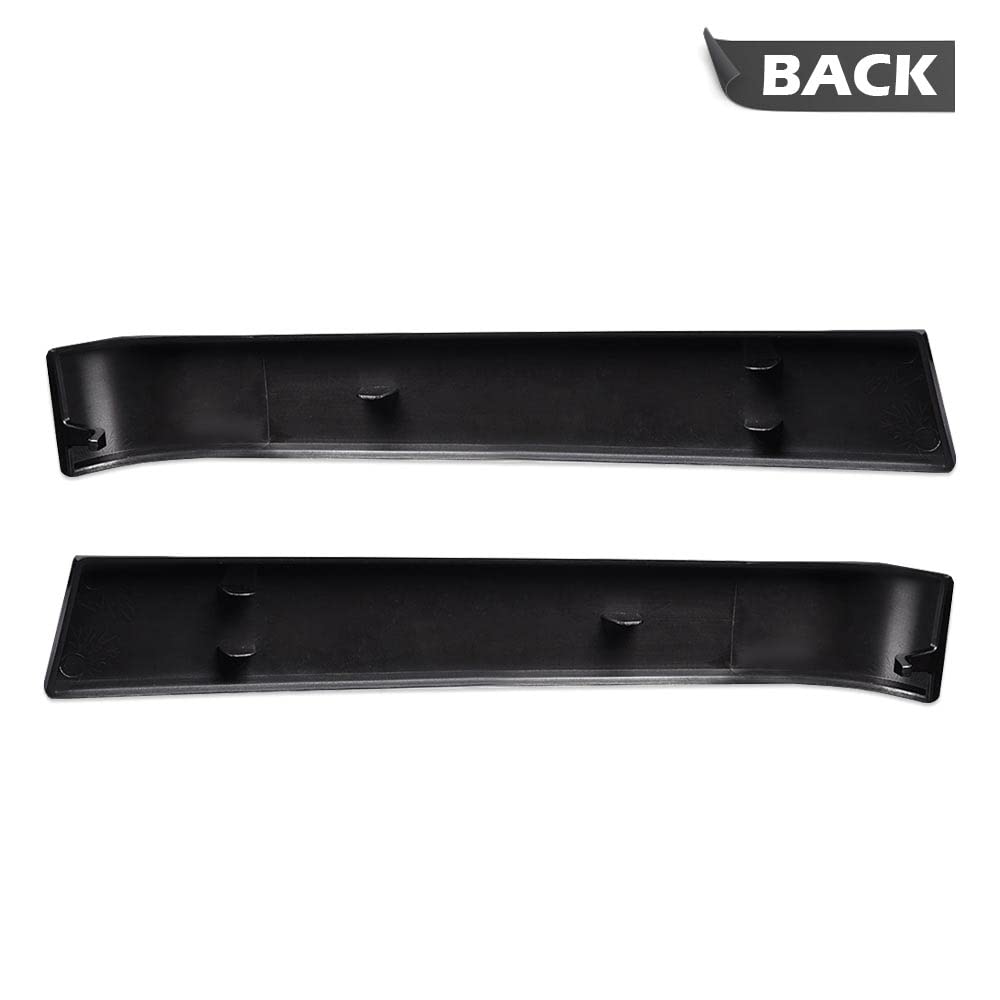 PIT66 Front Grille Trim Set Compatible with Chevy Silverado 2003-2007 Black