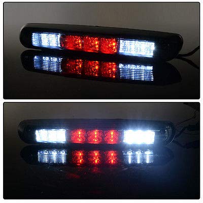 PIT66 LED 3rd Brake Light, Compatible with 07-13 Chevy Silverado Sierra 1500 2500 3500 Hight Mount Third Stop Lamps Smoky Lens Clear Housing