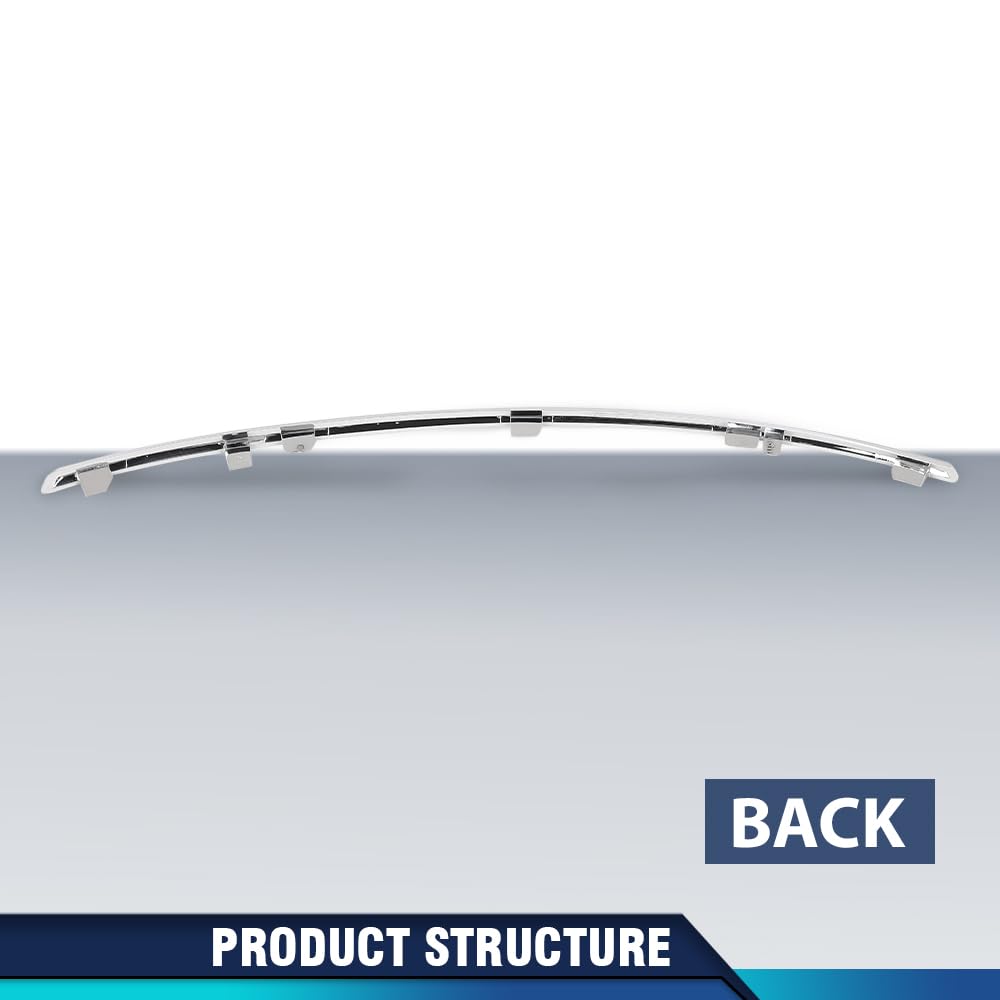 PIT66 Grille Trim Grill Driver Left Side Outer Exterior Chrome, MB1046124