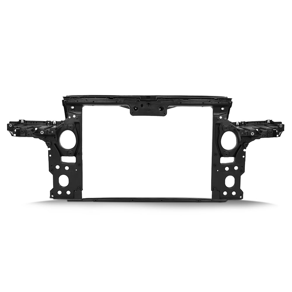 PIT66 Front Radiator Support Core Compatible with Porsche Cayenne 2003 2004 2005 2006 2007 2008 2009 2010 Black