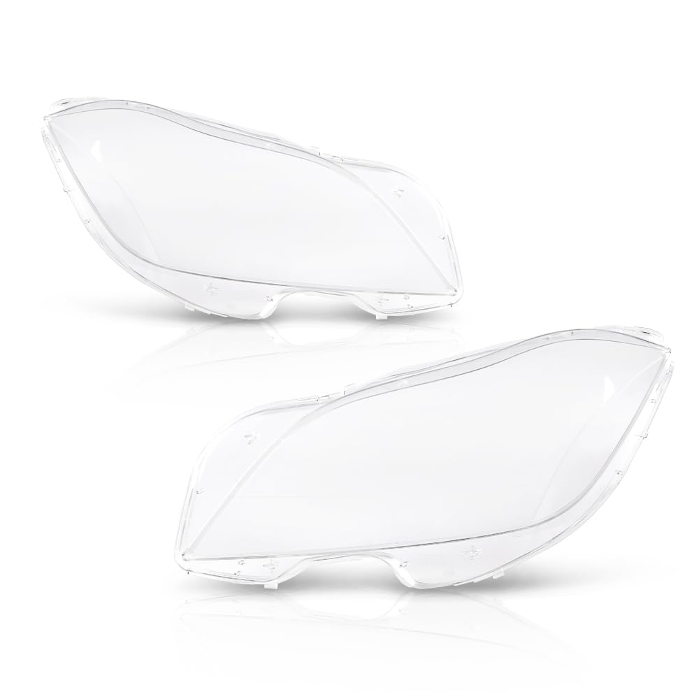 PIT66 Headlight Lens Covers Left & Right Side Compatible with Benz CLS W218 2010 2011 2012 2013 2014 Front Headlamp Lens Cover Clear