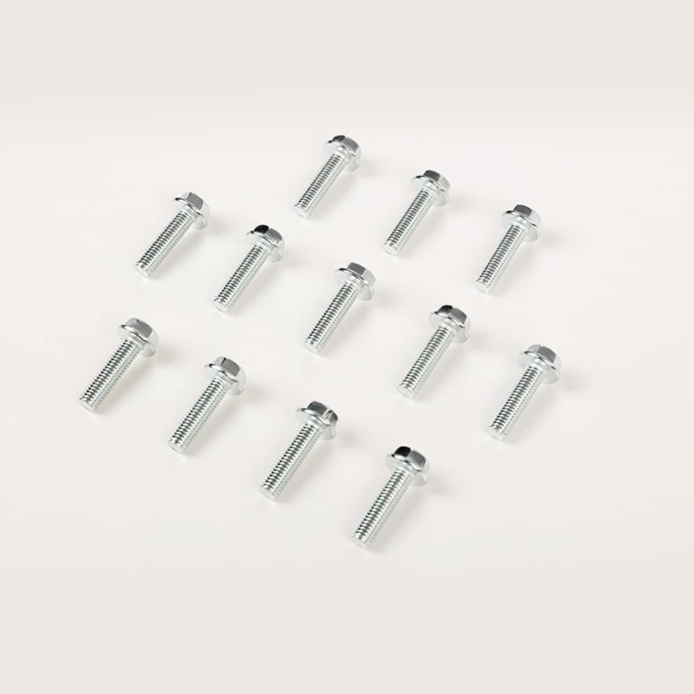 PIT66 Exhaust Manifold Hardware Kit Compatible with Chevy Suburban 2000-2013/Chevy Avalanche 2007-2013 and Chevy Tahoe/GMC Yukon 2001-2013 Fit Chevy Silverado/GMC Sierra 1999-2013 03413B Chrome