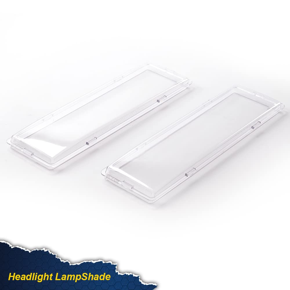 PIT66 Headlight Lens Cover, Compatible with 1994-1998 C10 C/K Tahoe Suburban Silverado Clear